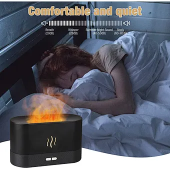 New Usb Fire Oil 3d Effect Aroma Diffuser Air Humidifier Ultrasonic Cool Mist Maker Fogger Led Essential Oil Flame Lamp Difusor