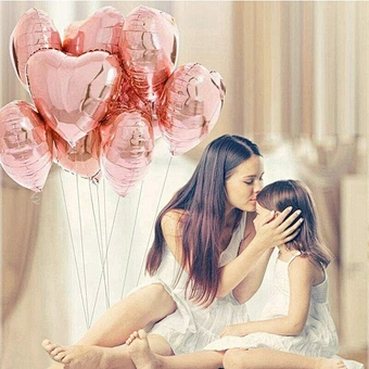 18inch pure color balloons love red Heart balloon aluminum foil ballons for wedding Valentine's Day love decoration globos