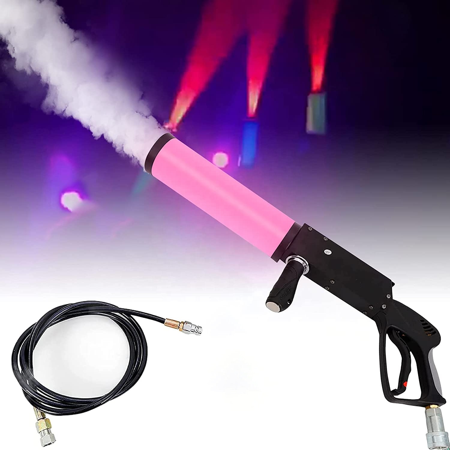 Spray Cryo Jet Launcher Club Bar Wedding Disco Nightclub Handheld Machine Stage Fog Gas Column Dj Equipment Rgb Led Co2 Gun