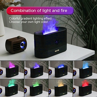 New Usb Fire Oil 3d Effect Aroma Diffuser Air Humidifier Ultrasonic Cool Mist Maker Fogger Led Essential Oil Flame Lamp Difusor