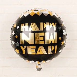 2022 new year Party Decoration Happy New Year balloon set Champagne Hat Banner New Year foil Balloon