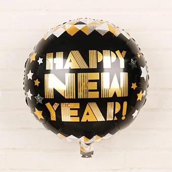 2022 new year Party Decoration Happy New Year balloon set Champagne Hat Banner New Year foil Balloon