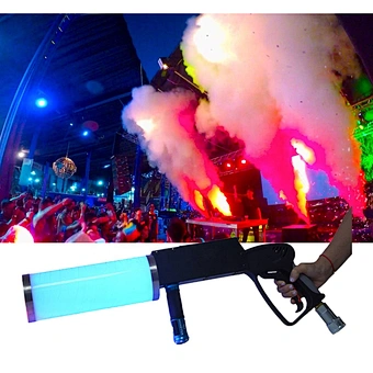 Air Pistol Party Wedding Smoke Cannon Spray Fog Led Co2 Gun Night Club Stage Concert Hand Hold Portable Dj Co2 Jet Machine
