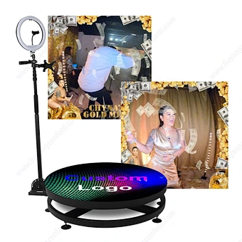Enclosure Backdrop Party Supplies Overhead Machine Romantic Big Automatic Remote Camera Video Stand 360 Spinning Photo Booth