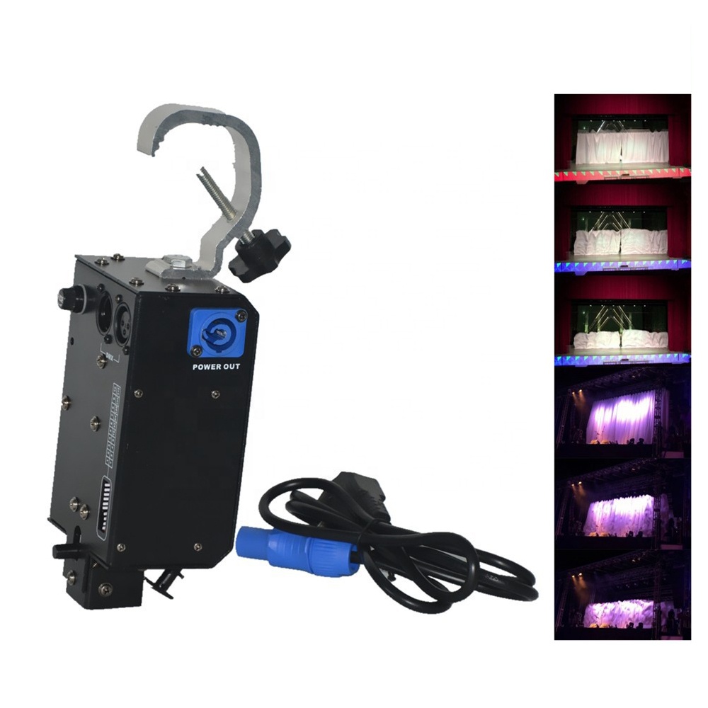 Power Drop Theatre Curtain Stage special Effect DMX curtain drop system kabuki drop system