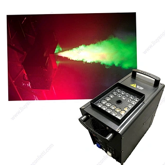 Dmx 1500w Wedding Dry Ice Fog Stage Party Dj Power With 24pc Rgb Led Smoking Disco Remote Control Mini Light Smoke Machine