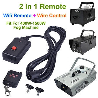 2 in 1 Wireless Remote Control Line Control 3 Pins XLR For Smoke Machine Party DJ Stage Lighting Effect Atmosphere Fogger Parts