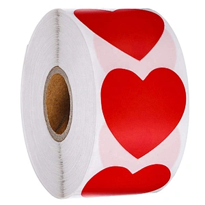 500pc Of Heart Shape Of Red Sticker Seal Label Package San Valentin Saint Idea Wedding Decoration Valentines Day Gift 2023
