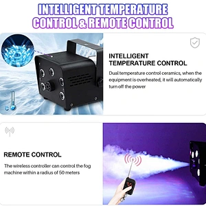 Stage Equipment 500W LED Color Fog Machine For Wedding Disco Dj Party Somg machine Light with Remote Control Smoke Machine