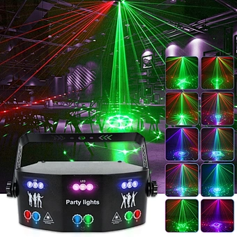New 15 eyes LED laser effect moving beam lights dj LED Stage Light disco ball projector lazer lamps night club ceiling light bar