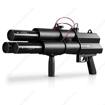 Whole sale Hand hold Electric confetti shooter rechargeable 3 heads shots Confetti Gun Machine with colorful paper for wedding
