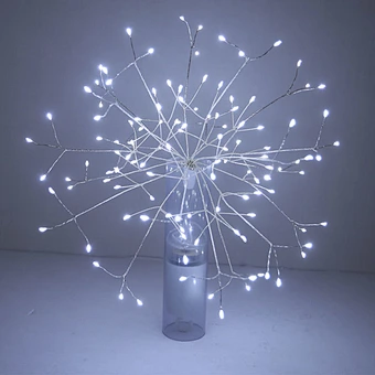 Christmas Battery Led Firework Starburst String Light Firework Copper Wire Strip Lights Wedding Decoration LED Fairy Lights
