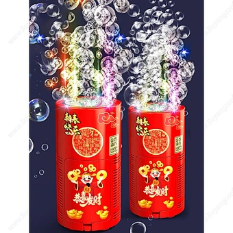 Flash Light Sound Kids Outdoor Toy Party Festival Celebrate Portable New Year Hot Electric Automatic Fireworks Bubble Machine