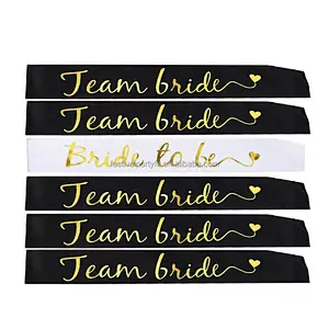 Custom Wedding Sashes Happy Birthday Queen Sash Set Bachelorette Party Supplies Mom To Be Bridal Shower Bride To Be Sash
