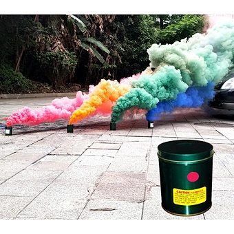 Salute Ring pull Fire Professional Outdoor Pyrotechnic Feux D'artifice un0336 daytime hand flare greande can bomb smoke firework