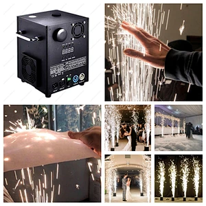Cool 700w Composite Ti Sparkler Upright Ground Wireless Dmx Control 600w Dj Fountain Firework Wedding Stage Cold Spark Machine