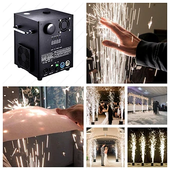 Cool 700w Composite Ti Sparkler Upright Ground Wireless Dmx Control 600w Dj Fountain Firework Wedding Stage Cold Spark Machine