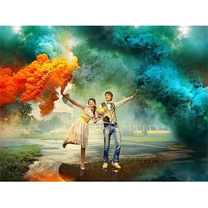 Smokes grenade wholesale price strike the cap hand-hold color smoke signal flare fireworks