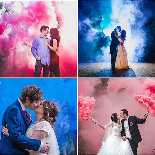 Pull Wire Ring Photograph Celebration Fireworks Flare Tube Color Smoke Grenades For Sale wedding gender reveal baby shower