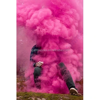 China Blue Pink color SMOKE TUBE Daytime Colour Day Flare Pyro Fountain for baby shower Party Supplies Decoration Oh Boy or girl