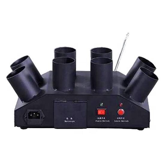 Fan shape double rows remote control indoor pyrotechnic machine cold pyro fountain firework firing systems for stage wedding