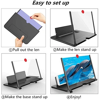 Mobile Gadgets Teen Cell Accessories Cool Dizaul Lupa De Pantalla Para Telefono Movil Hologram Projector Phone Screen Magnifier