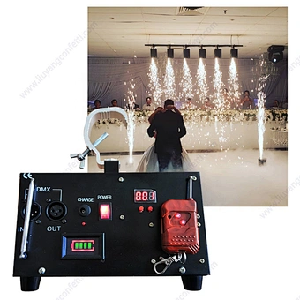 Mini Firework Machines Wedding Cold Firework Machine Party Disco Show 360 Photo Booth Accessories Cold Spark Machine