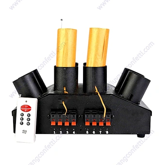 Fan shape double rows remote control indoor pyrotechnic machine cold pyro fountain firework firing systems for stage wedding