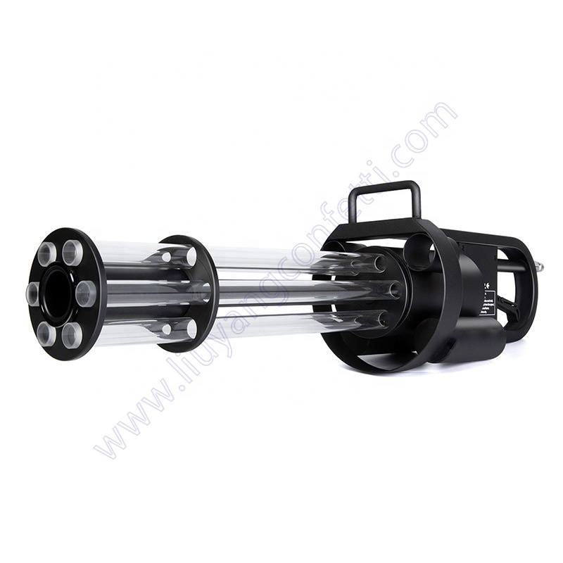 Nightclub Jet Machine Stage Effect Hold Hand Dj Fog Cannon Rotation Led Changing Rgb Color Spinning Led Co2 Gun