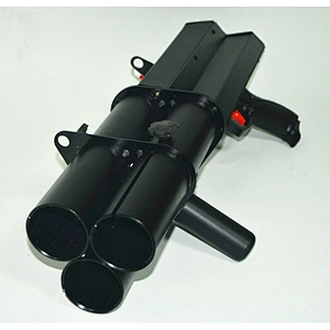 3 Shots Hand Hold Electric Shooter Rechargeable Three Head Barrels Popper Machine Spring Battery Powered Confetti Party Gun