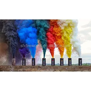 Pull Wire Ring Photograph Celebration Fireworks Flare Tube Color Smoke Grenades For Sale wedding gender reveal baby shower