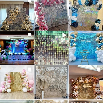 Backdrop Panel Event Decorative Wall Decoration Pink PhotoBooth Gold Black 4d Wind Flapping Wedding 2023 Hot Sale Shimmer Sequin