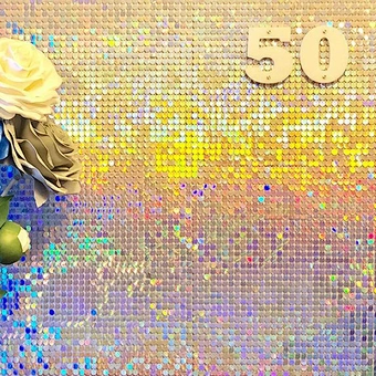 Iridescent Silver Glitter Panel Photography Photobooth Wedding Party Background Stunning Mirror Sequin Shimmer Wall Backdrop