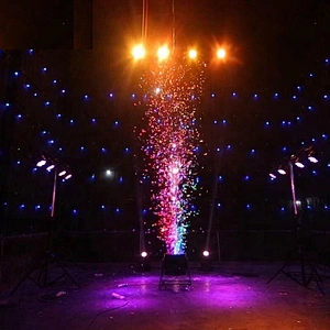 party supplies spray confetti blower cannon CONFETTI MACHINE Triple LED Confetti Blower for DJ stage night club special effect