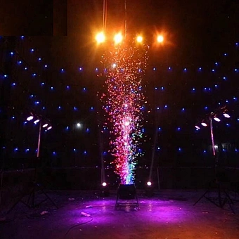 party supplies spray confetti blower cannon CONFETTI MACHINE Triple LED Confetti Blower for DJ stage night club special effect