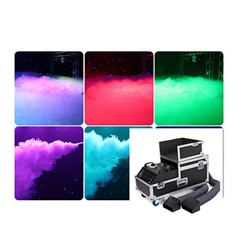 3000W Low Lying Fog Machine Water Base Dual Output Ground Smoke Machine For Stage Wedding Disco Party