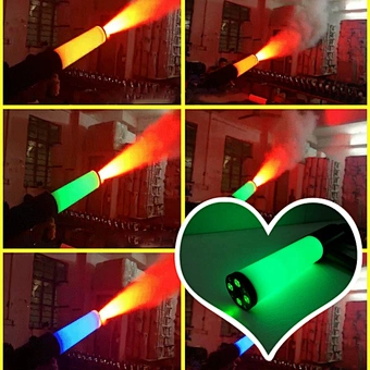 RGB LED CO2 dj gun party wedding concert stage effect smoke gun pistol disco DJ LED CO2 jet machine CO2 dj gun