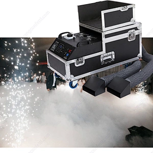 3000W Low Lying Fog Machine Water Base Dual Output Ground Smoke Machine For Stage Wedding Disco Party