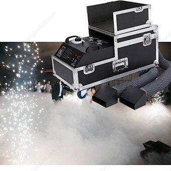 3000W Low Lying Fog Machine Water Base Dual Output Ground Smoke Machine For Stage Wedding Disco Party