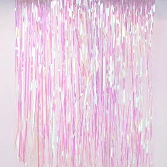 Backdrop Decor Hanging Stripes Tinsel String Fringe Shiny Shimmer Party Wedding Birthday Door Decoration Metallic Foil Curtain