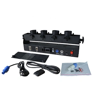 DMX Four shots Electric Cannon shooter Launcher Co2 Fabriquer Des Confettis Blower Cofetti Paper Confetti Machine for stage dj