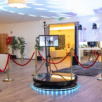 Factory Shipped in 48H for Free 360 Photo Booth for Party Wedding Automatic Spinning 360 Camera Ipad Photobooth Machine