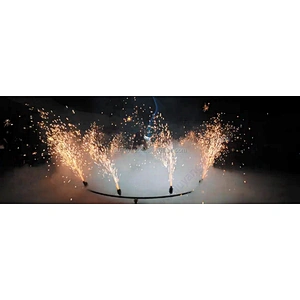 Party Sparkler Remote Control Big Circle 360 Degree Rotate Fire Machine Firework Firing System Wedding Pyrotechnic Cold Pyro