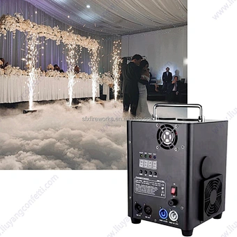 Remote DMX Control Bride Stage Event Rent Professional Cold Sparkler Machine for Birthday Wedding Firework Audio/Video Effect
