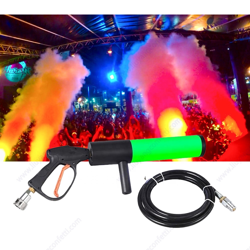 Handheld Cannon Gun Dj Effect Jet Spray Confetti Fireworks Air Pistol Original Special Stage Gas Column Rgb Led Co2 Fog Machine