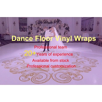 Self Adhesive White Wrap Plain Decoration Party Decor Removable Sticker Custom Name Date Diy Wedding Dance Floor Decal Carpet