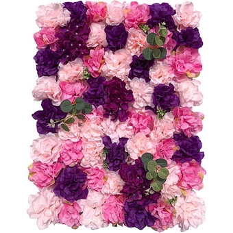Hot artificial white rose 3d hydrangea flower wall backdrop for wedding event stage decoration