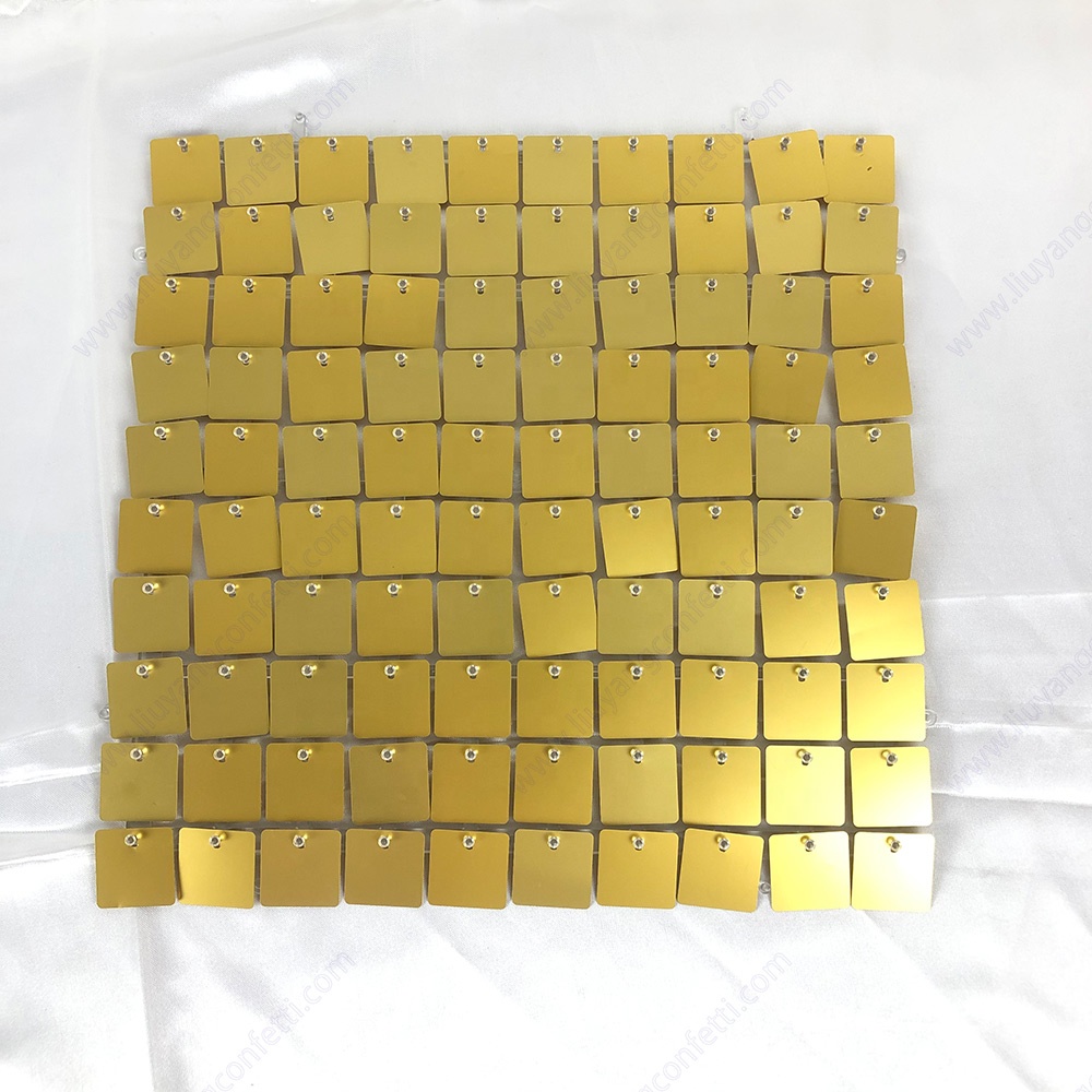 Event Festival Decoration Stunning Gold Mirror Backdrop Shiny Manufacturer Background Birthday Party Board Sequin Shimmer Wall