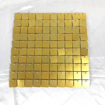 Event Festival Decoration Stunning Gold Mirror Backdrop Shiny Manufacturer Background Birthday Party Board Sequin Shimmer Wall