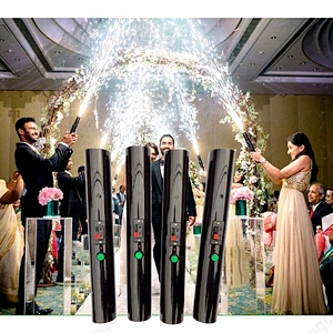 Reusable Hand Held Cold Pyro Shooter For Wedding Dance Birthday Ktv Christmas New Year Celebration Spray Supplies Entrance Stage